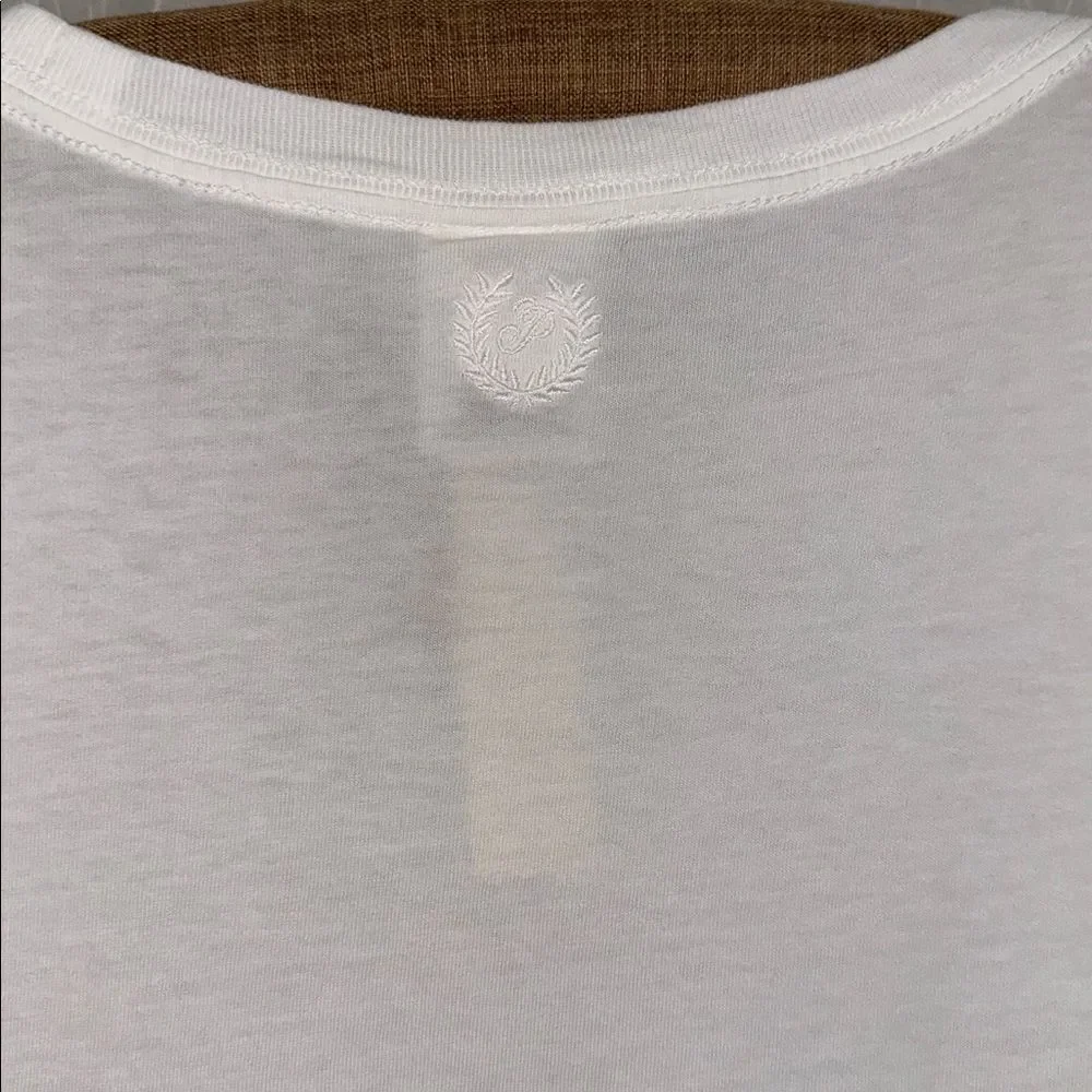 PINK VS XL White Classic Crewneck Long Sleeve Lightweight Tee